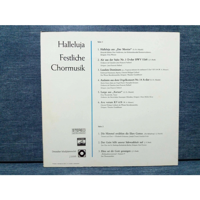 HALLELUJA FESTLICHE CHORMUSIK