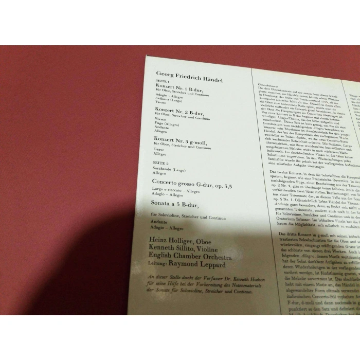 HANDEL 3 OBEON SONATA VIOLIN SOLO