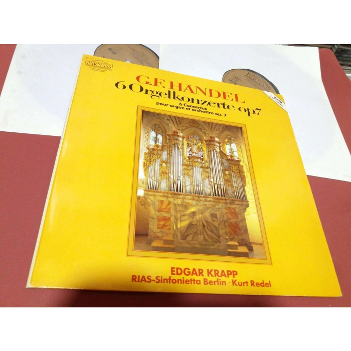 HANDEL 6 ORGEL KONZERT CONCERT EDGAR KRAPP   2 LP