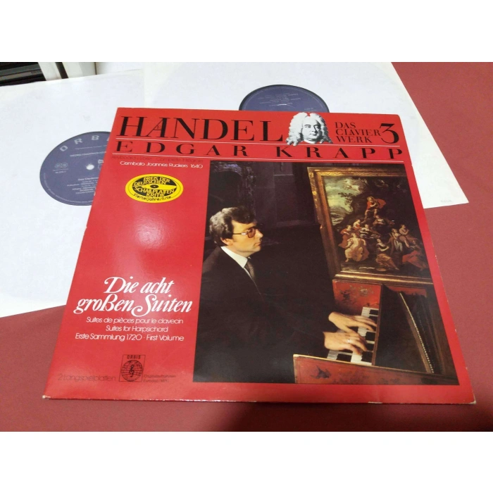 HANDEL PIANO WORKS 3 EDGAR KRAPP    2 LP