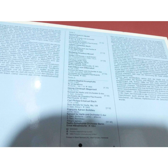 HARFEN KONZERT VIRTUOSE NICANOR ZABALETA