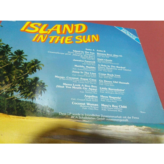 HARRY BELAFONTE ISLAND THE SUN