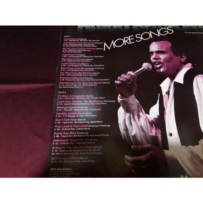 HARRY BELAFONTE MORE SONGS