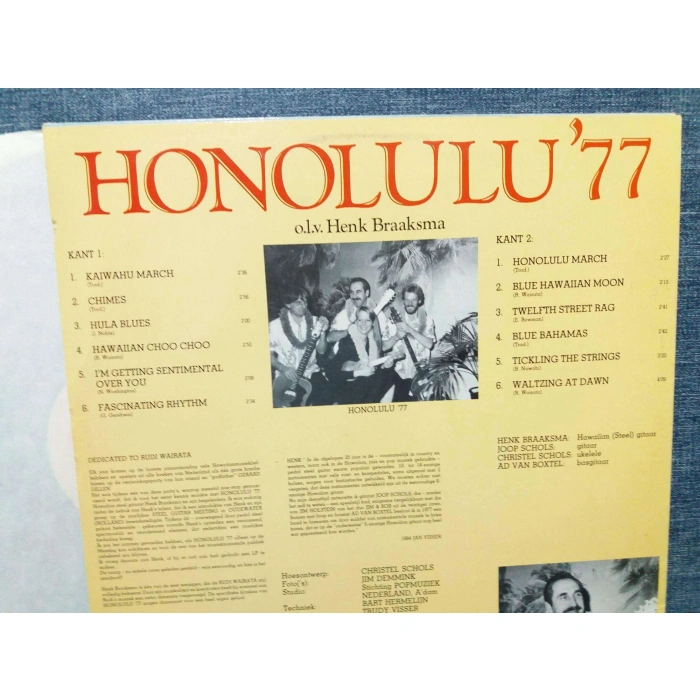HENK BRAAKSMA HONOLULU 77