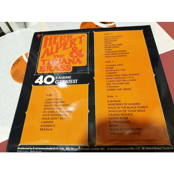 HERB ALPERT TIJUANA 40 GREATEST    2 LP