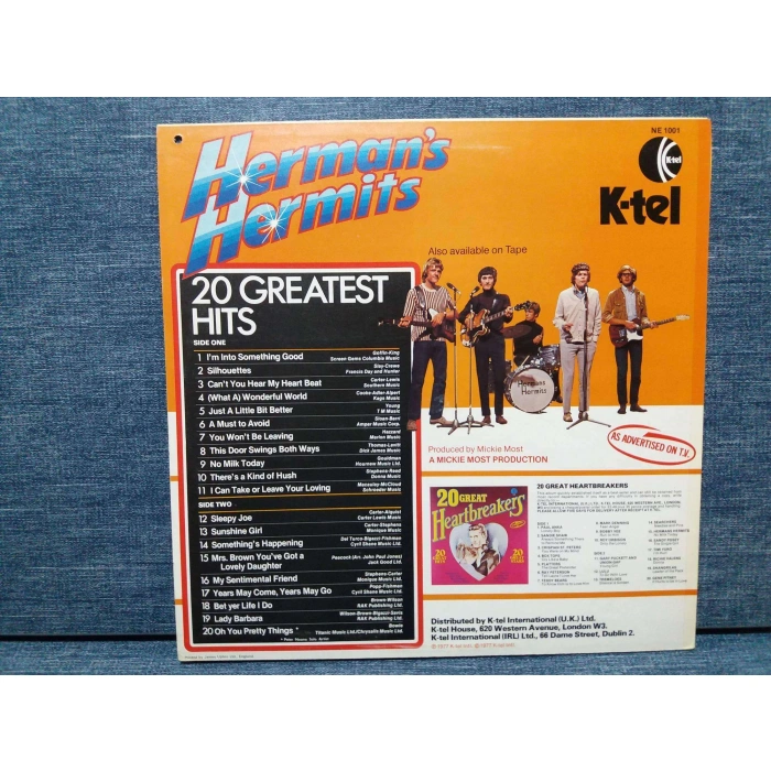 HERMANS HERMITS 20 GREATEST HITS