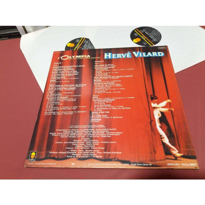 HERVE VILARD OLYMPIA 82 BRUNO     2 LP