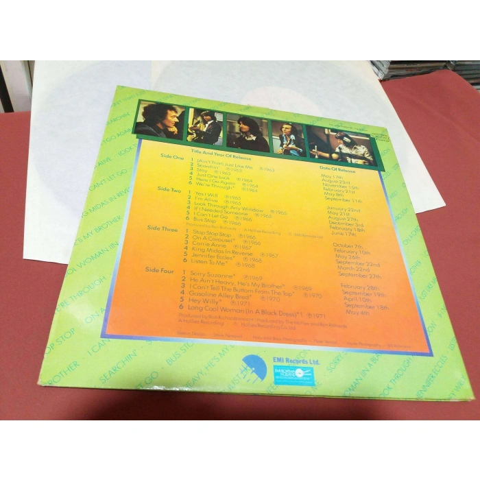 HOLLIES HISTORY MUSIC    2 LP