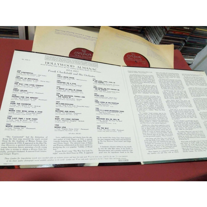 HOLLYWOOD ALMANAC FRANK CHACKSFIELD    2 LP