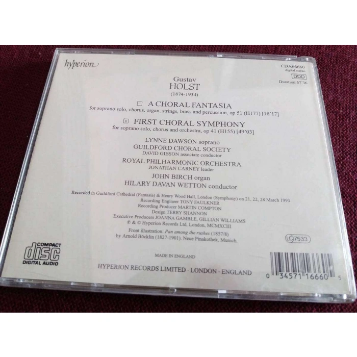 HOLST CHORAL SYMPHONY FANTASIA