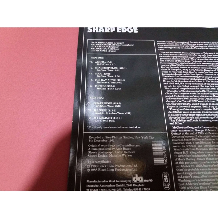 HOWARD McGHEE SHARP EDGE