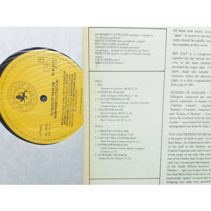 HUMPHREY LYTTELTON ECHOES OF HARLEM