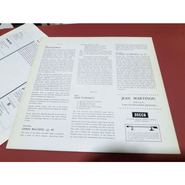 IBERT SAINT SAENS BIZET JEAN MARTINON