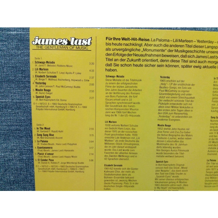 JAMES LAST WELT MELODIEN