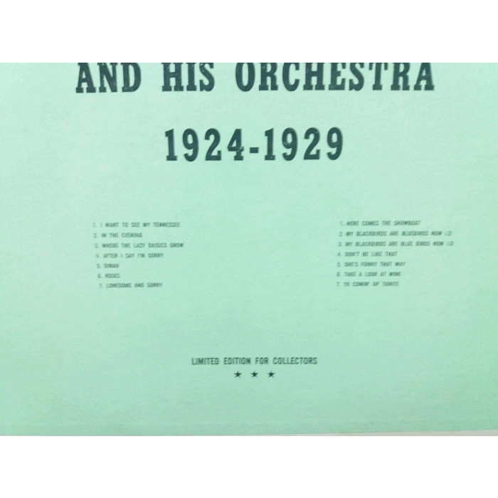 JEAN GOLDKETTE ORCHESTRA (MAVİ LP)