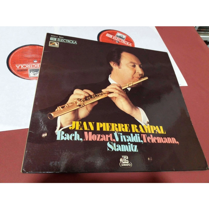 JEAN PIERRE RAMPAL BACH MOZART VIVALDI TELEMANN  2 LP