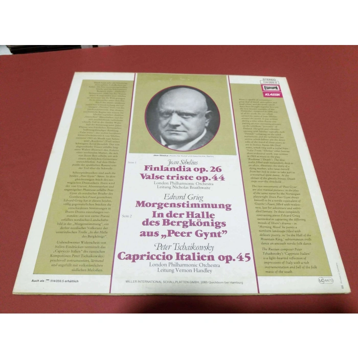 JEAN SIBELUS FINLANDIA TSCHAIKOWSKY ITALIEN