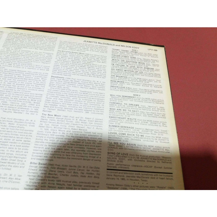 JEANETTE MACDONALD AND NELSON EDDY