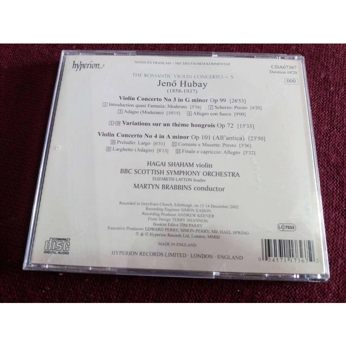 JENO HUBAY HAGAI SHAHAM