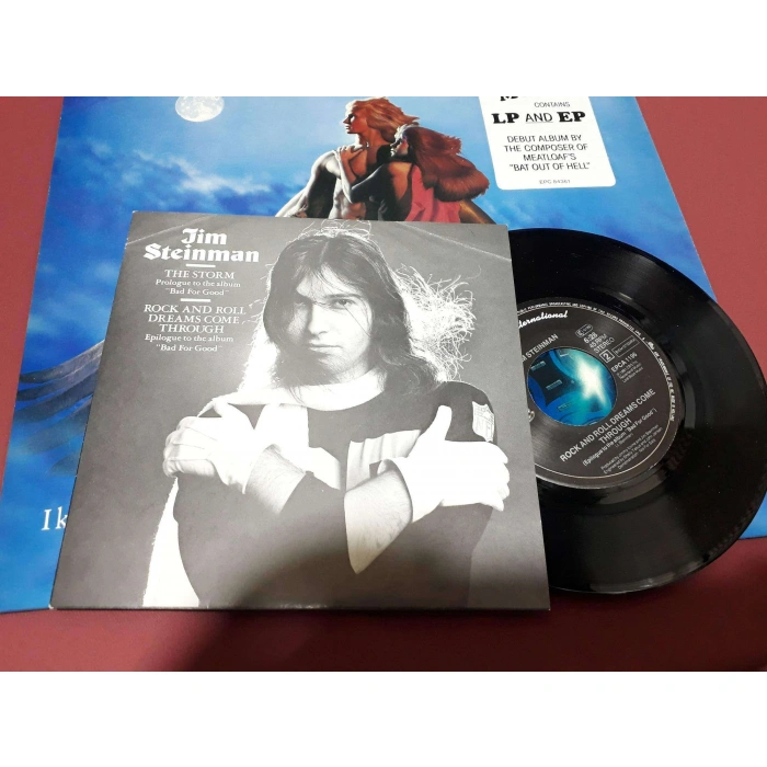 JIM STEINMAN BAD FOR GOOD  LP + SINGLE 7