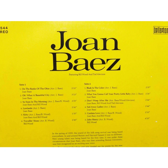 JOAN BAEZ FEAT BILL WOOD TED ALEVIZOS