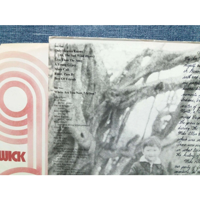 JOAN BAEZ WHERE ARE YOU NOW MY SON