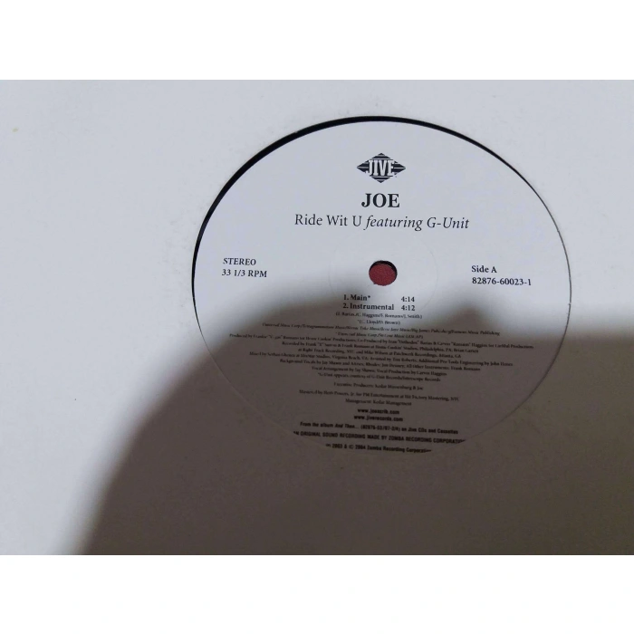 JOE RIDE WITH U FEAT G-UNIT  MAXI LP