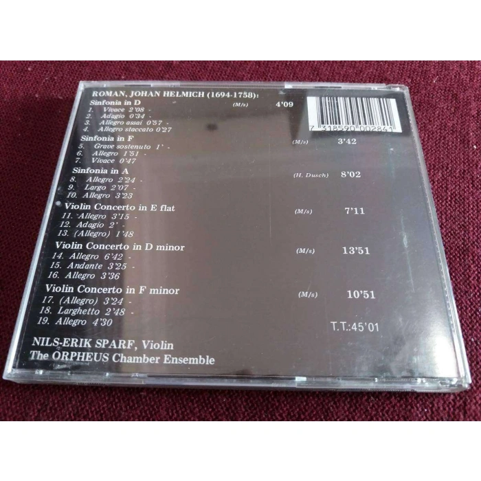 JOHAN HELMICH ROMAN 3 VIOLIN