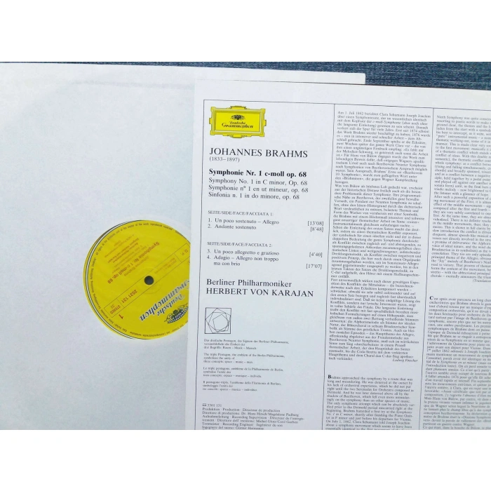JOHANNES BRAHMS SYMPHONIE Nr.1  KARAJAN
