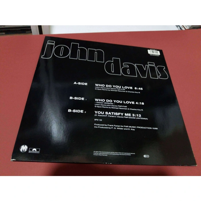 JOHN DAVIS WHO DO YOU LOVE  MAXI LP