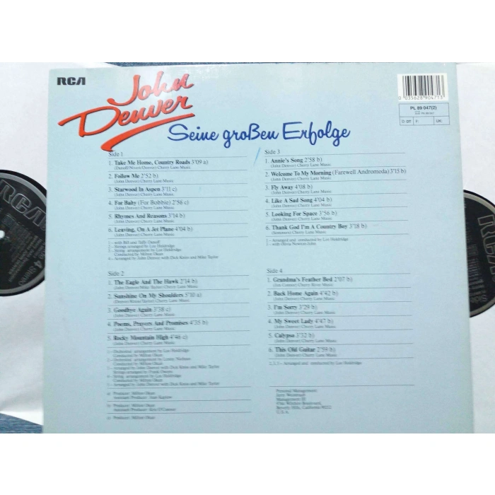 JOHN DENVER GREATEST ALBUM 2 LP