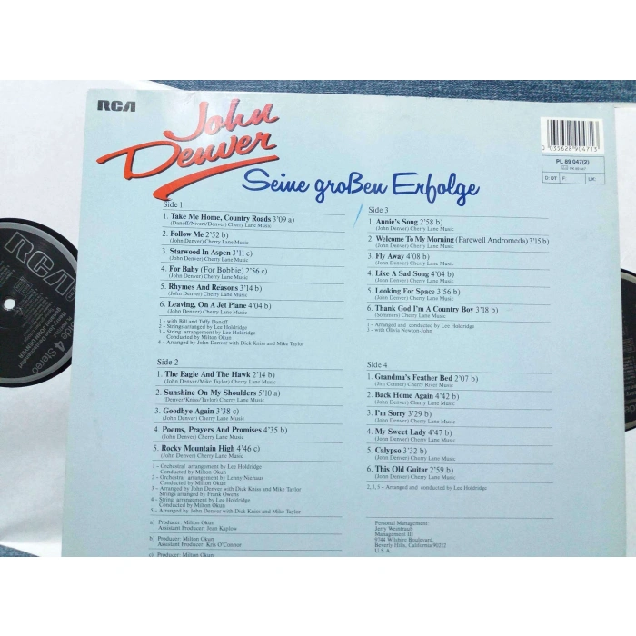 JOHN DENVER GREATEST ALBUM 2 LP