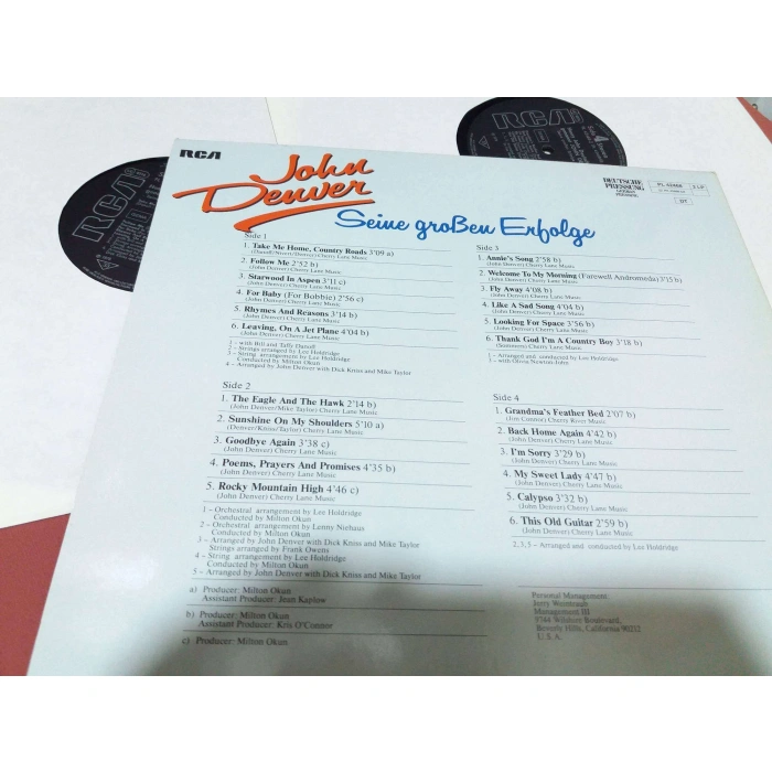 JOHN DENVER GREATEST HITS 2 LP