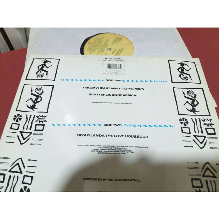 JOHNNY CLEGG SAVUKA TAKE MY HEART AWAY MAXI LP