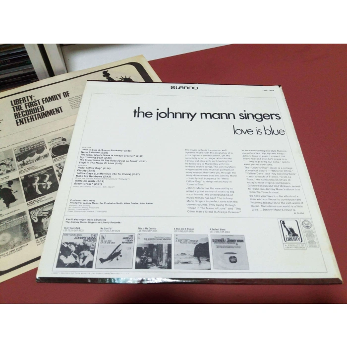 JOHNNY MANN SINGERS LOVE IS BLUE