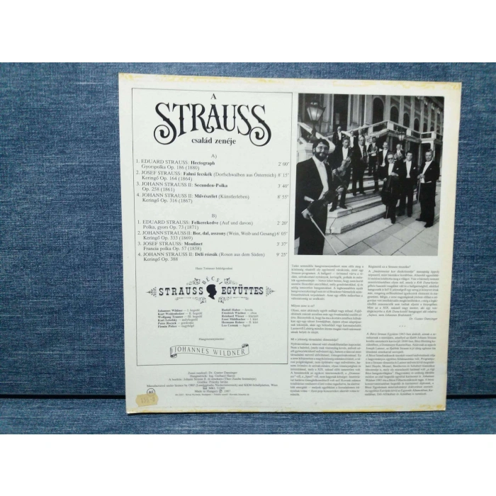JOSEF JOHANN EDUARD STRAUSS ESALAD ZENEJE
