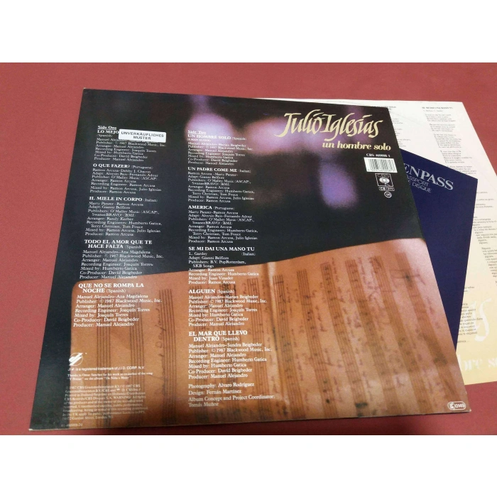 JULIO IGLESIAS UN HOMBRE SOLO