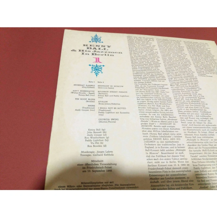 KENNY BALL JAZZMEN IN BERLIN