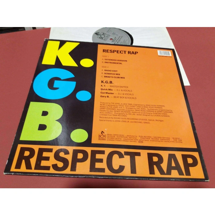 KGB RESPECT RAP MAXI LP