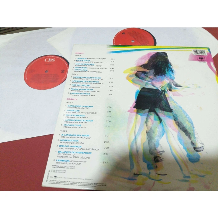 LAMBADA BRESIL 20 TITRES A DANSER   2 LP