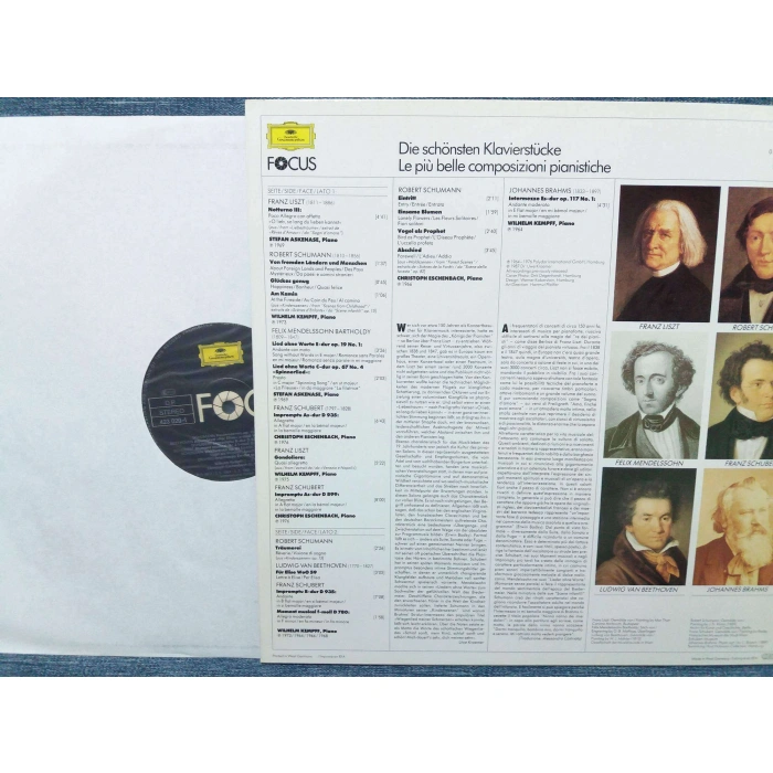 LIEBESTRAUM KLAVIER LISZT SCHUMANN SCHUBERT BEETHOVEN