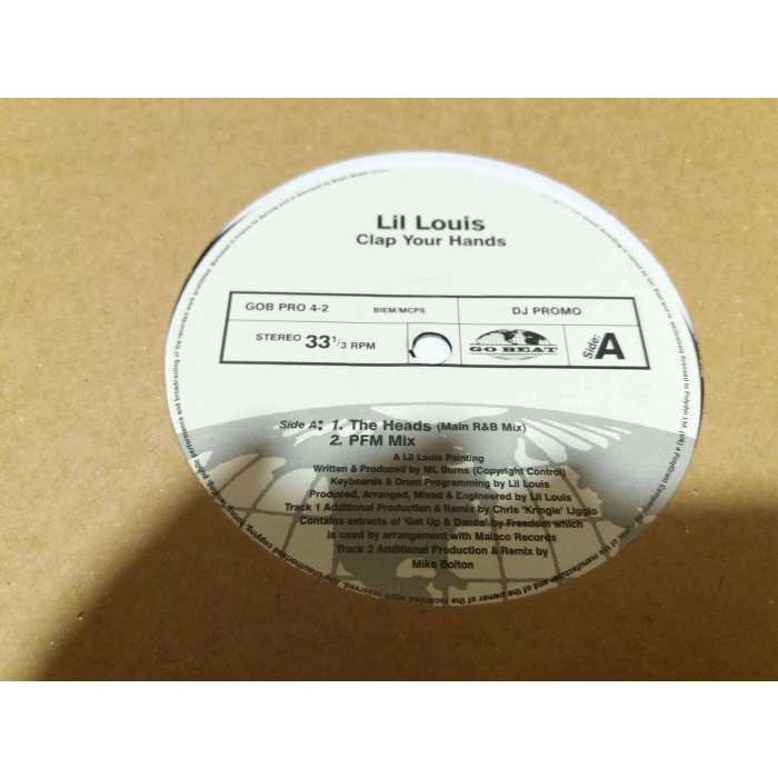 LIL LOUIS CLAP YOUR HANDS MAXI LP