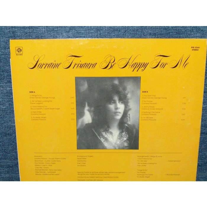 LORRAINE FRISAURE BE HAPPY FOR ME