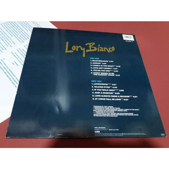 LORY BIANCO LONELY IS THE NIGHTMUSIC LP