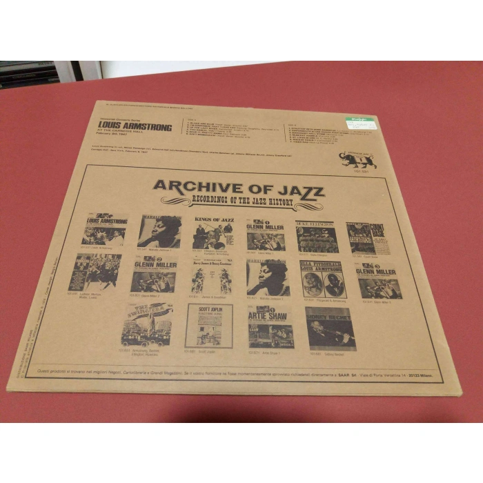 LOUIS ARMSTRONG AT THE CARNEGIE HALL