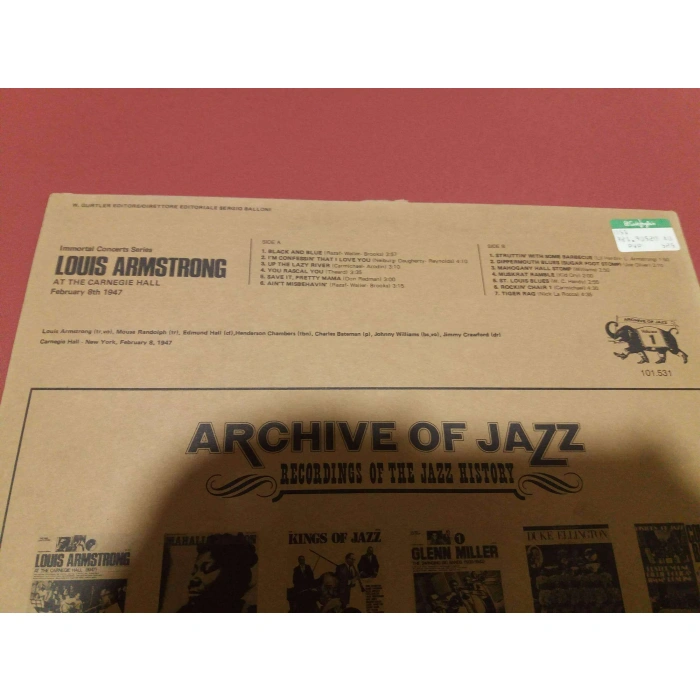 LOUIS ARMSTRONG AT THE CARNEGIE HALL