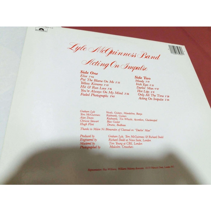 LYLE McGUINNESS BAND ACTING ON IMPULSE