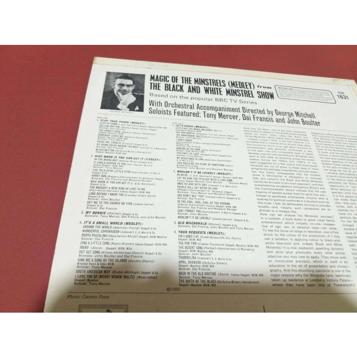 MAGIC OF THE MINSTRELS BLACK AND WHITE