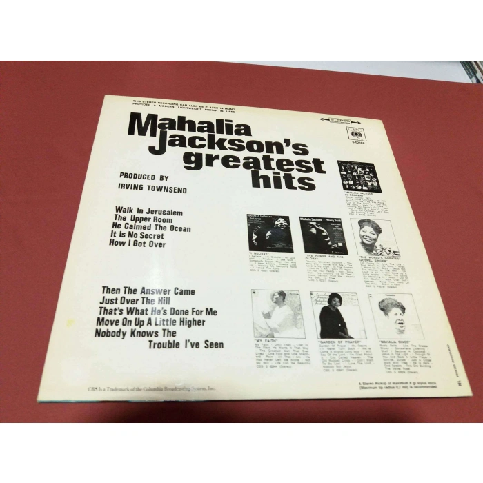 MAHALIA JACKSONS GREATEST HITS