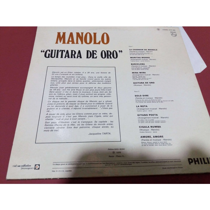 MANOLO GUITARA DE ORO